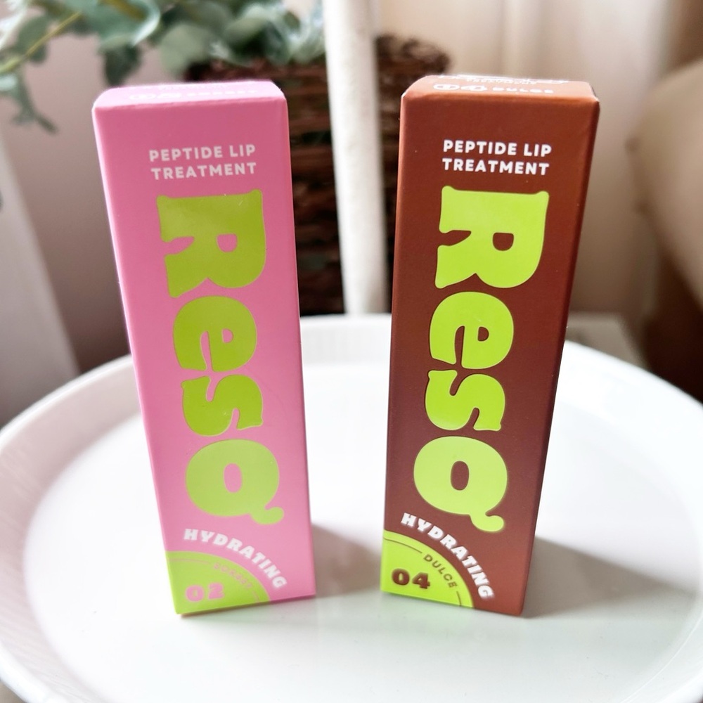 OZ LAB ResQ Peptide Lip Treatment Set Dulce and Sorbet - NEW